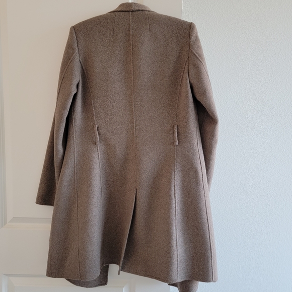 Banana Republic Double Faced Wrap Coat Taupe - Picture 5 of 14